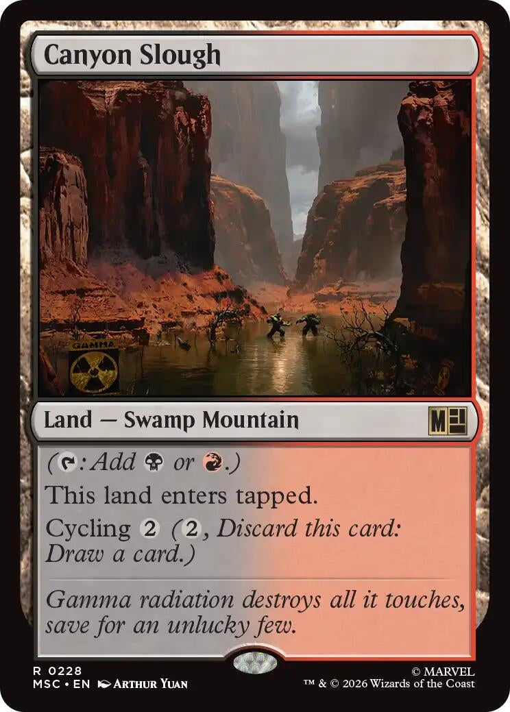 Image for Canyon Slough (Surge Foil) (228) (MSC) - Magic: The Gathering