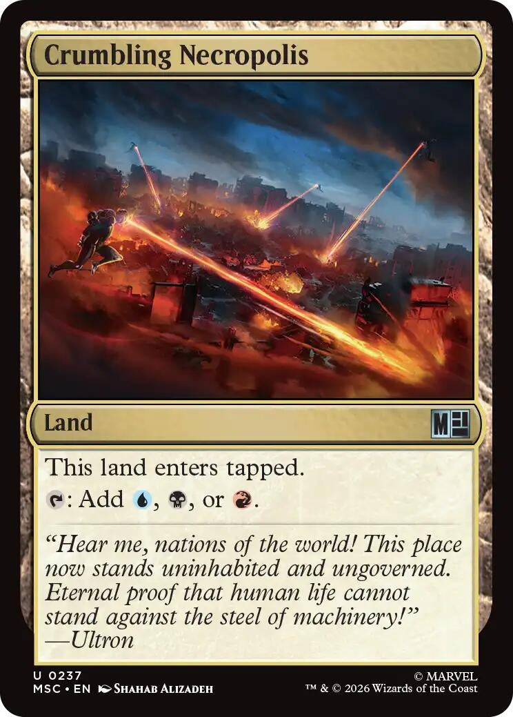 Image for Crumbling Necropolis (Surge Foil) (237) (MSC) - Magic: The Gathering