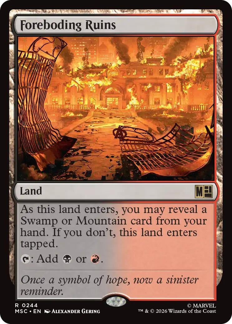 Image for Foreboding Ruins (Surge Foil) (244) (MSC) - Magic: The Gathering