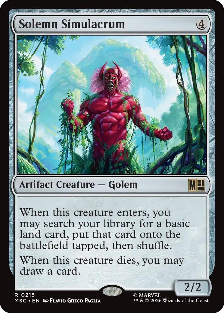 Image for Solemn Simulacrum (215) (MSC) - Magic: The Gathering