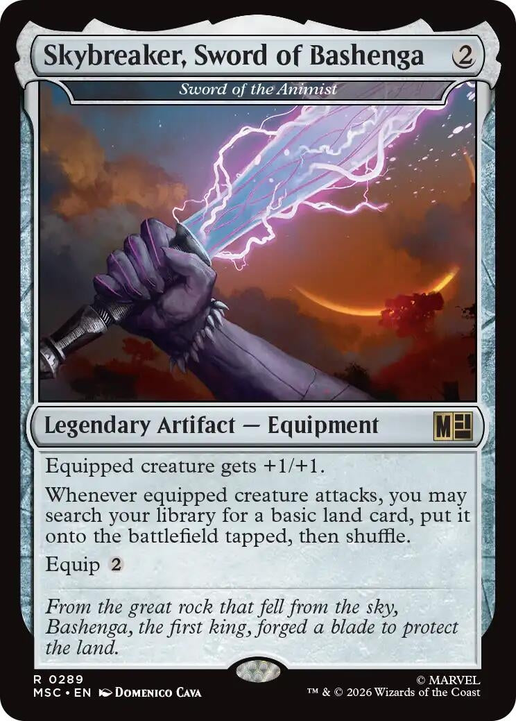Image for Skybreaker, Sword of Bashenga - Sword of the Animist (289) (MSC) - Magic: The Gathering