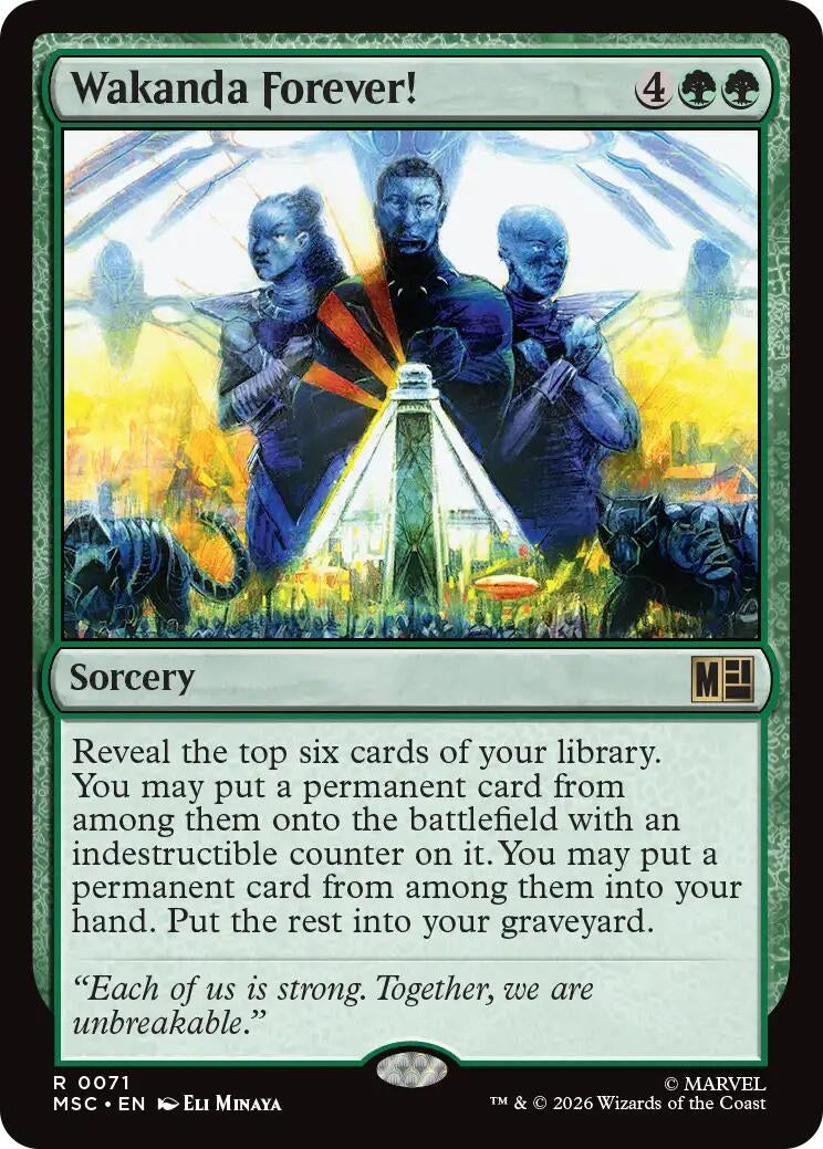 Image for Wakanda Forever! (Surge Foil) (71) (MSC) - Magic: The Gathering