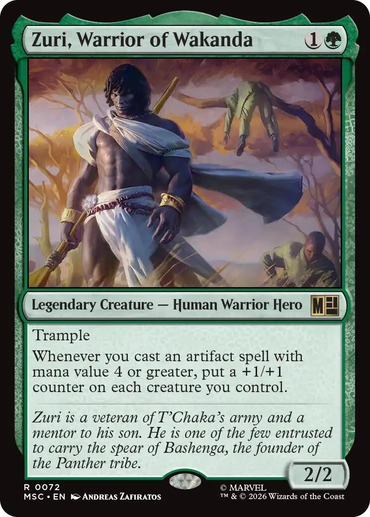 Image for Zuri, Warrior of Wakanda (Surge Foil) (72) (MSC) - Magic: The Gathering
