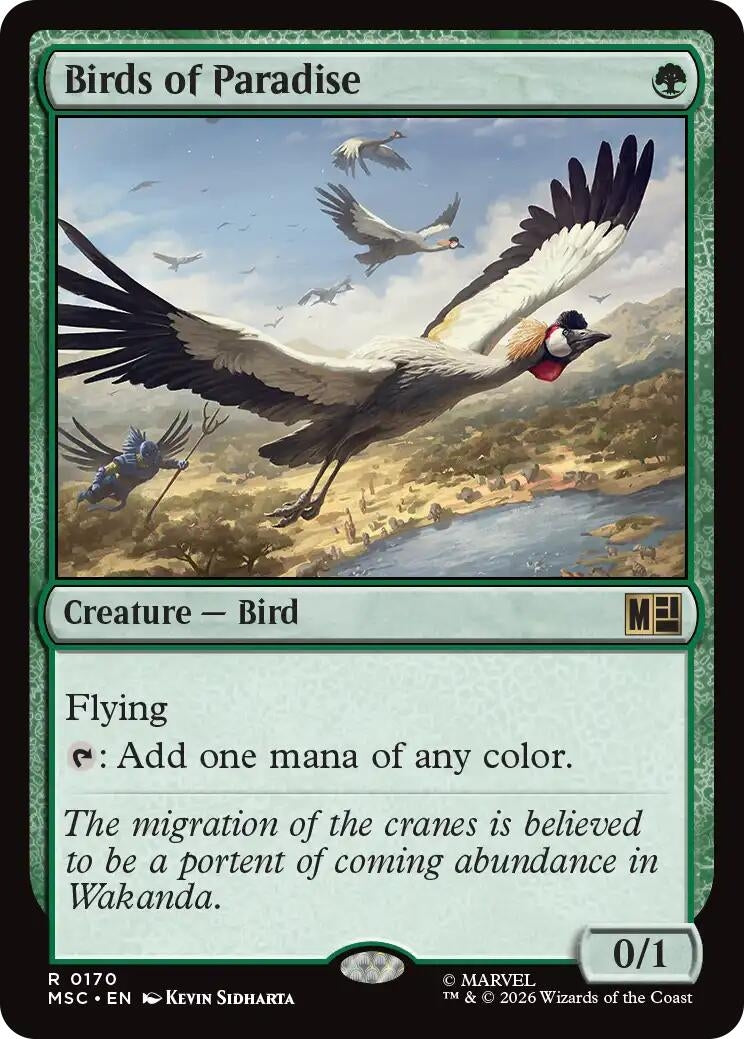 Image for Birds of Paradise (Surge Foil) (170) (MSC) - Magic: The Gathering