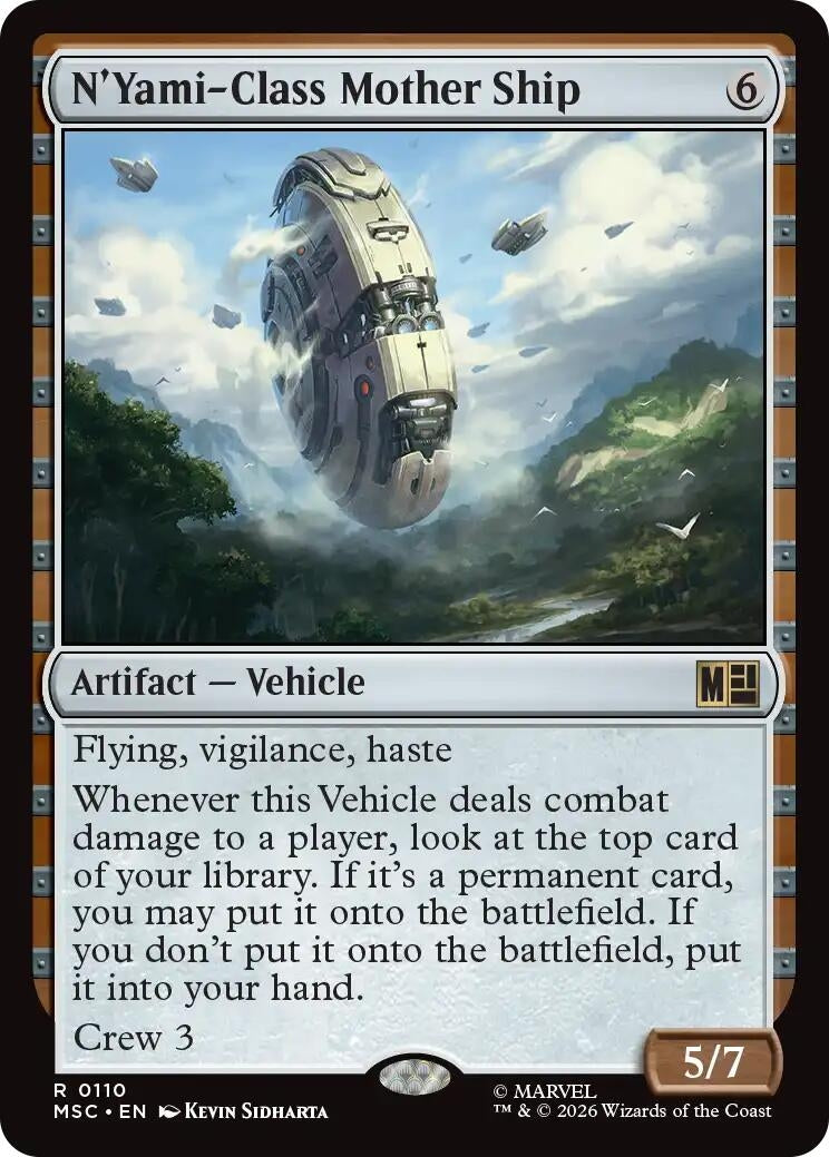 Image for N'Yami-Class Mother Ship (Surge Foil) (110) (MSC) - Magic: The Gathering