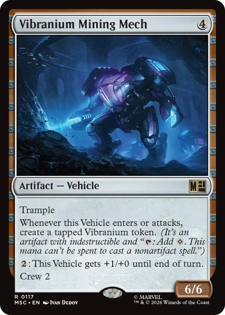 Image for Vibranium Mining Mech (Surge Foil) (117) (MSC) - Magic: The Gathering