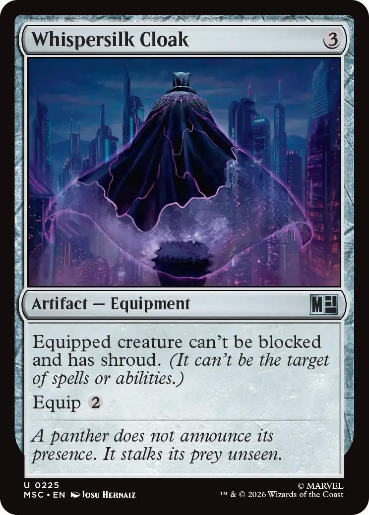 Image for Whispersilk Cloak (Surge Foil) (225) (MSC) - Magic: The Gathering