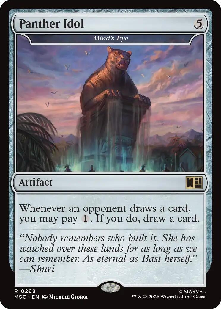 Image for Panther Idol - Mind's Eye (Surge Foil) (288) (MSC) - Magic: The Gathering