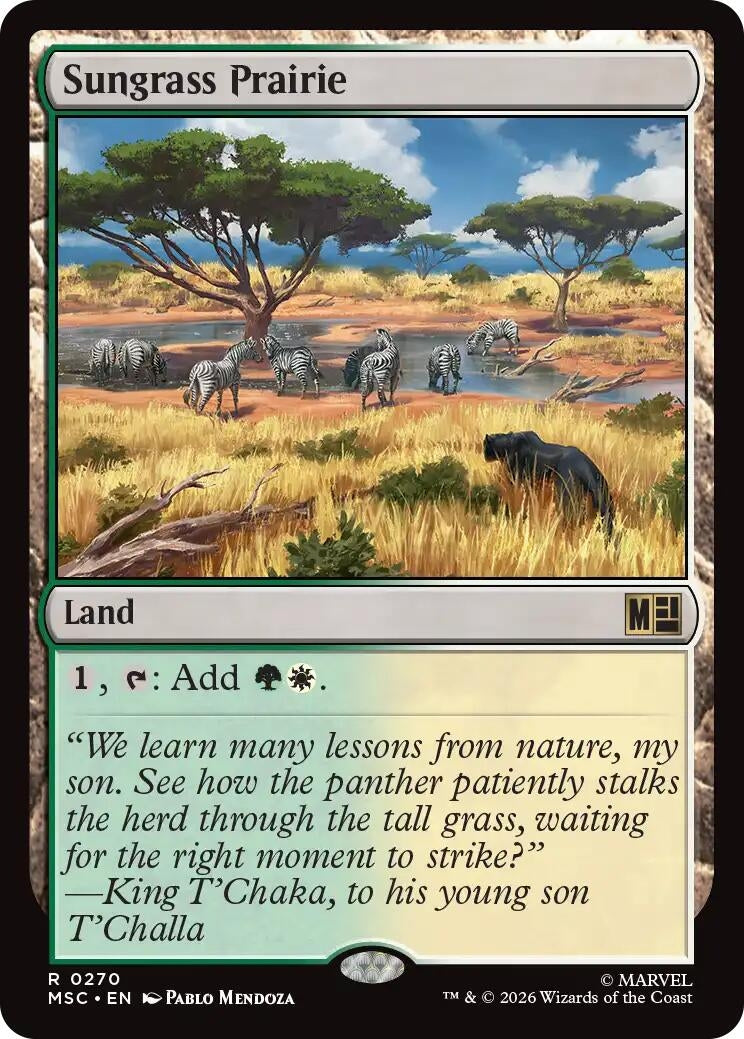 Image for Sungrass Prairie (Surge Foil) (270) (MSC) - Magic: The Gathering