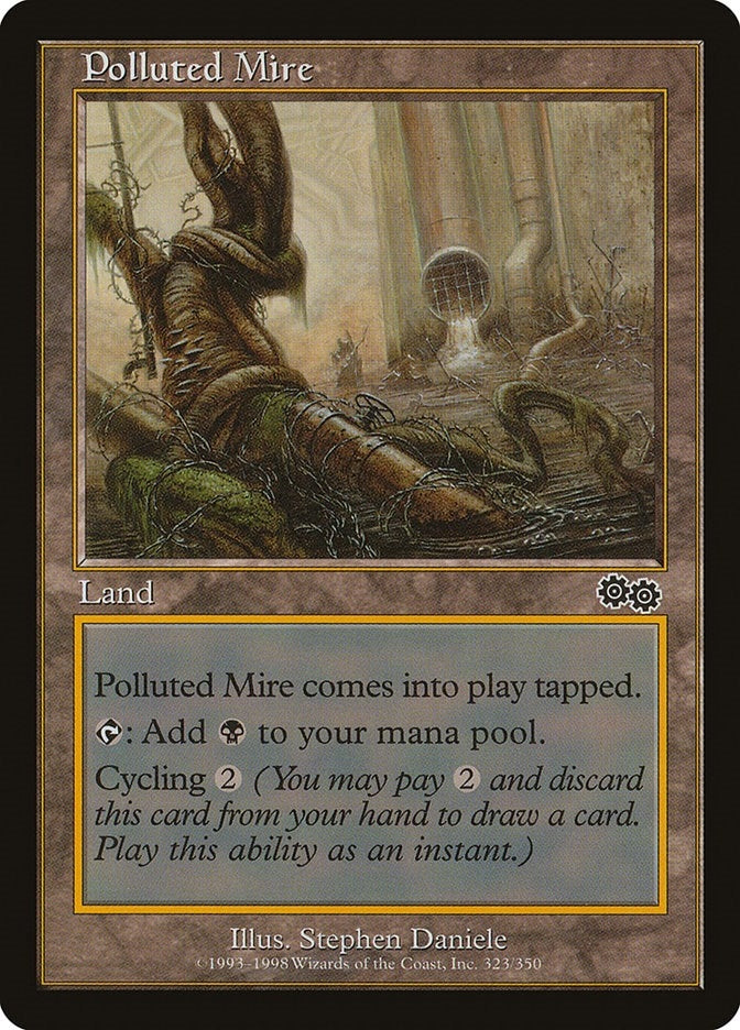 Image for Polluted Mire (323) (USG) - Magic: The Gathering
