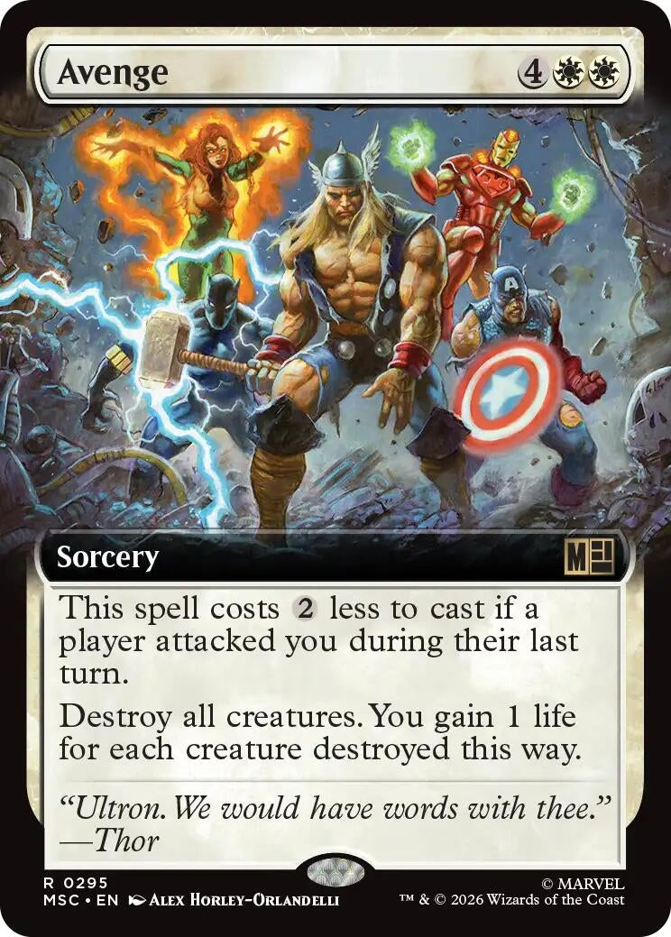 Image for Avenge (Extended Art) (295) (MSC) - Magic: The Gathering