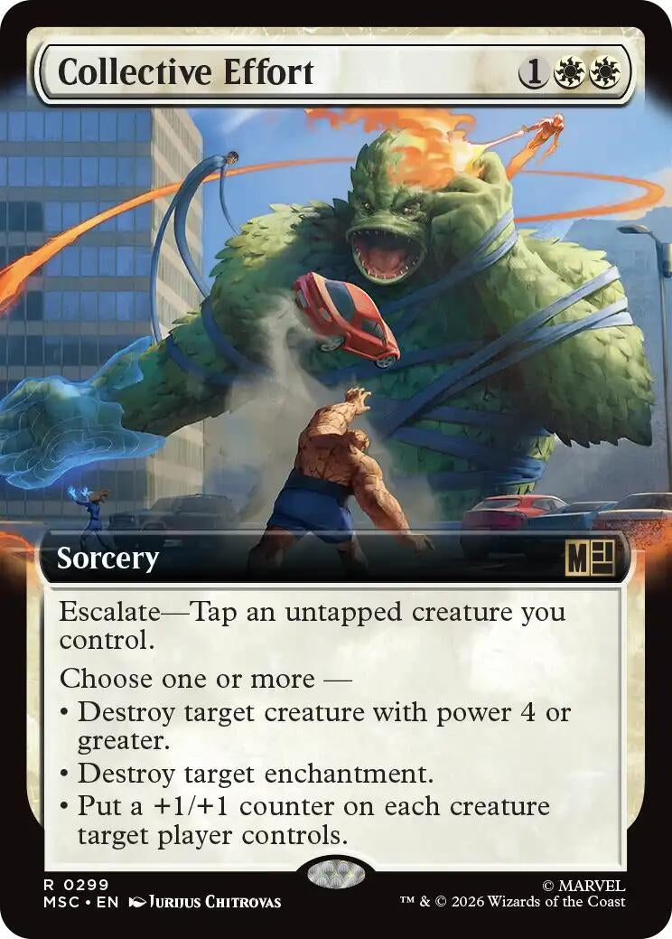 Image for Collective Effort (Extended Art) (299) (MSC) - Magic: The Gathering