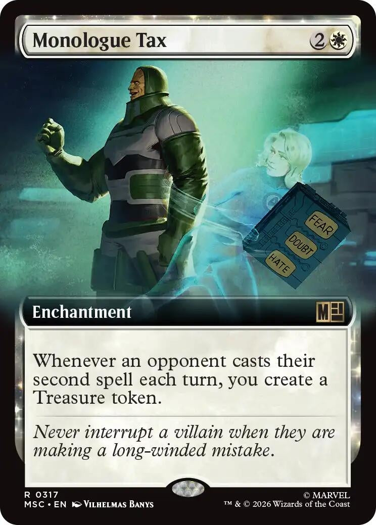 Image for Monologue Tax (Extended Art) (317) (MSC) - Magic: The Gathering