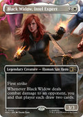 Image for Black Widow, Intel Expert (Borderless) (504) (MSC) - Magic: The Gathering