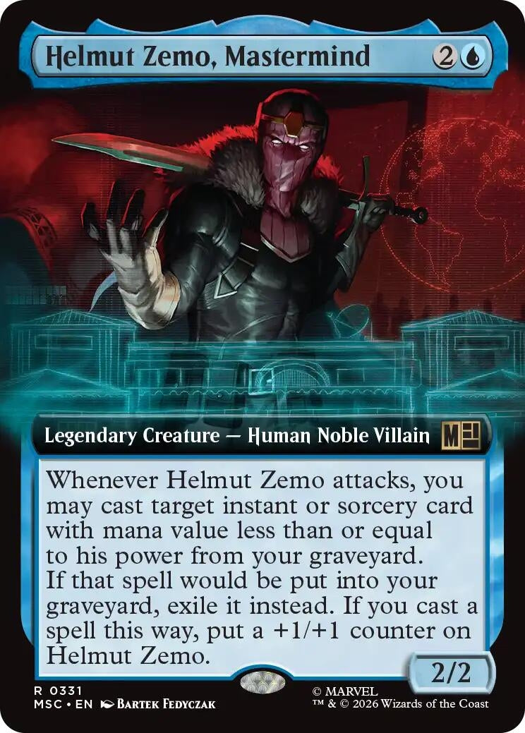Image for Helmut Zemo, Mastermind (Extended Art) (331) (MSC) - Magic: The Gathering