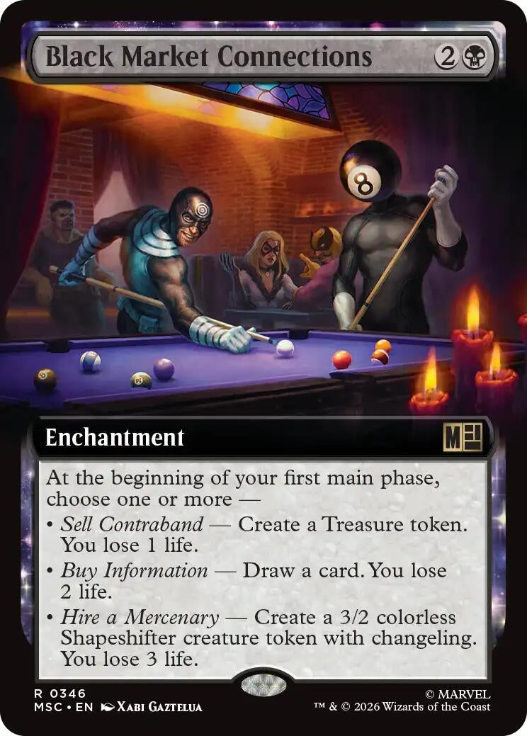 Image for Black Market Connections (Extended Art) (346) (MSC) - Magic: The Gathering