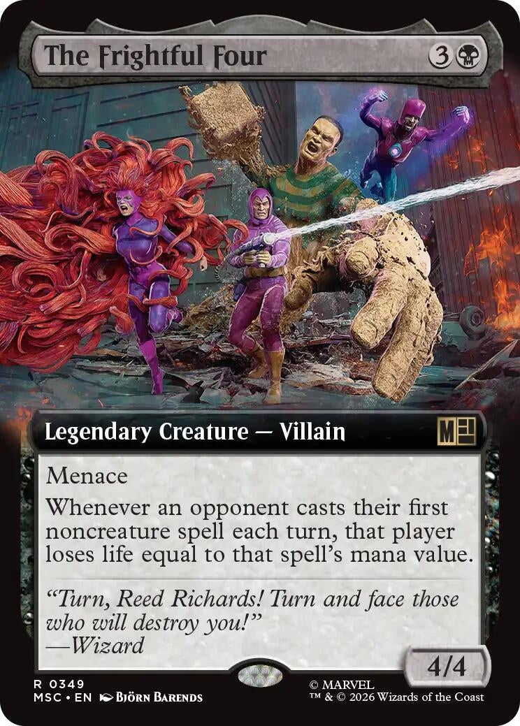 Image for The Frightful Four (Extended Art) (349) (MSC) - Magic: The Gathering