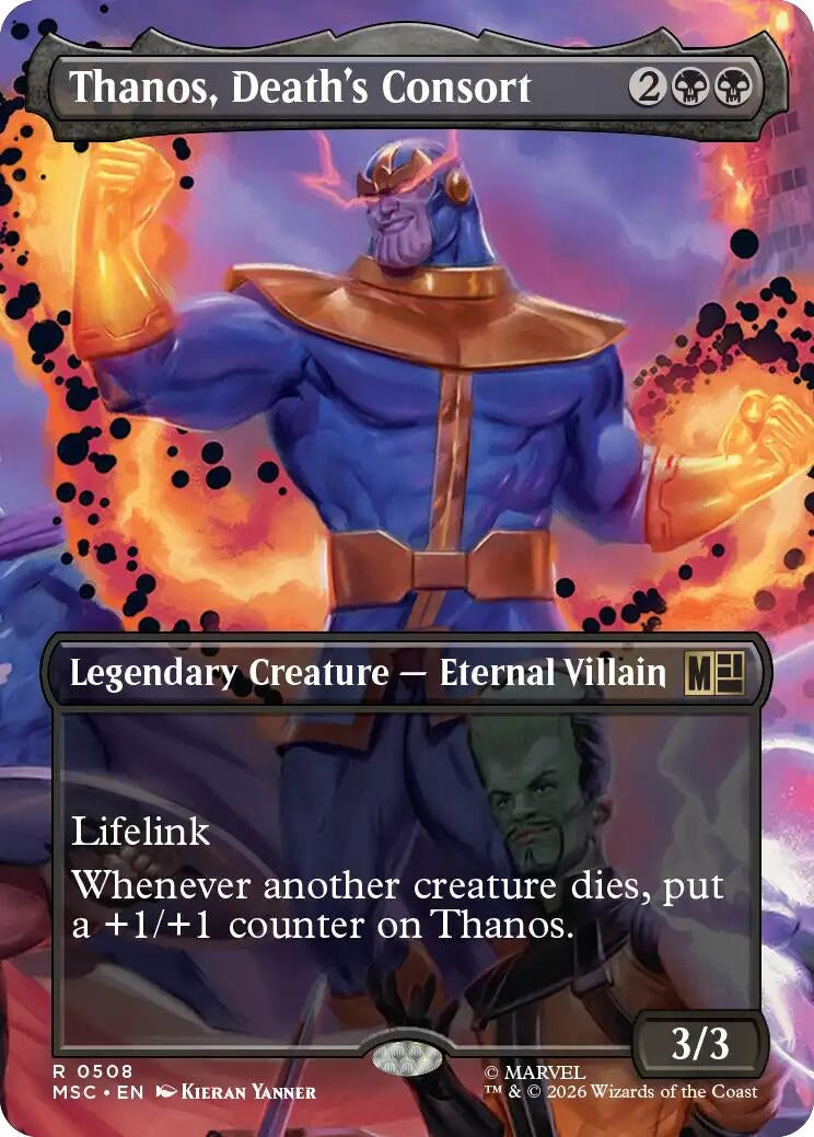 Image for Thanos, Death's Consort (Borderless) (508) (MSC) - Magic: The Gathering