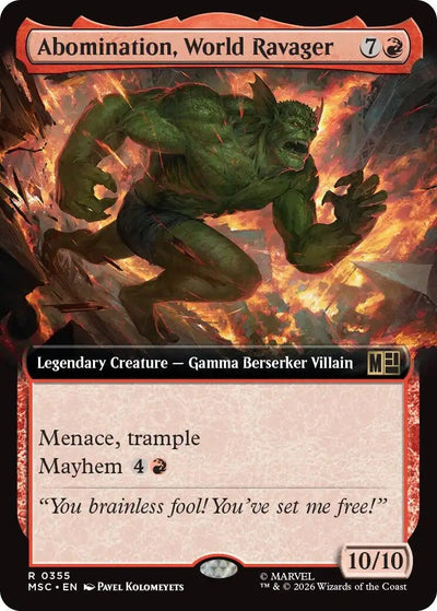 Abomination, World Ravager (Extended Art) (355) (MSC)