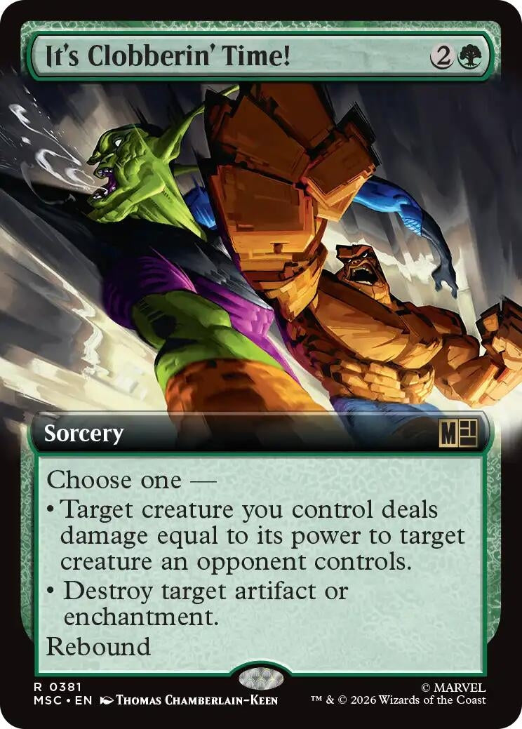 Image for It's Clobberin' Time! (Extended Art) (381) (MSC) - Magic: The Gathering
