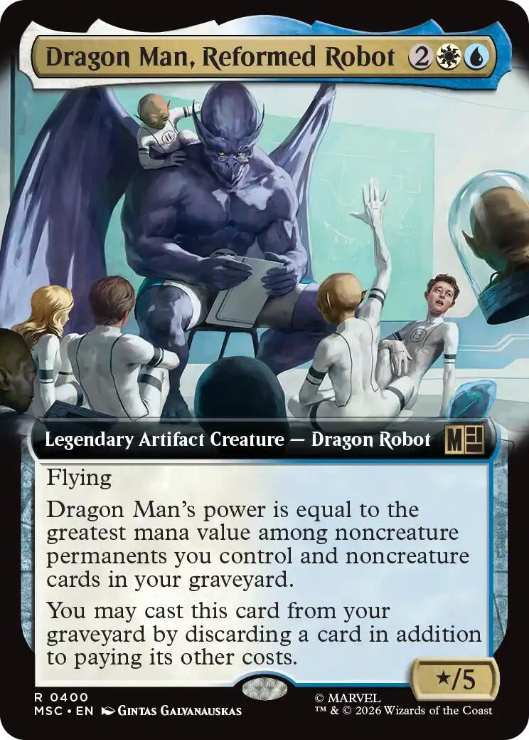 Image for Dragon Man, Reformed Robot (Extended Art) (400) (MSC) - Magic: The Gathering