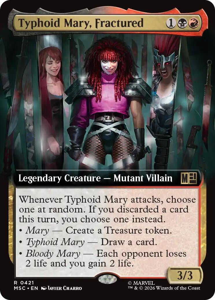 Image for Typhoid Mary, Fractured (Extended Art) (421) (MSC) - Magic: The Gathering
