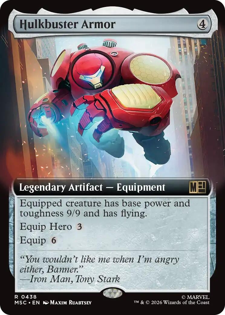 Image for Hulkbuster Armor (Extended Art) (438) (MSC) - Magic: The Gathering