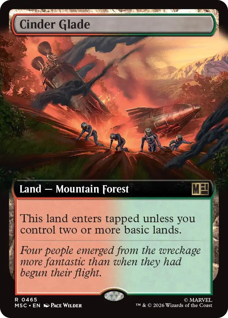 Image for Cinder Glade (Extended Art) (465) (MSC) - Magic: The Gathering