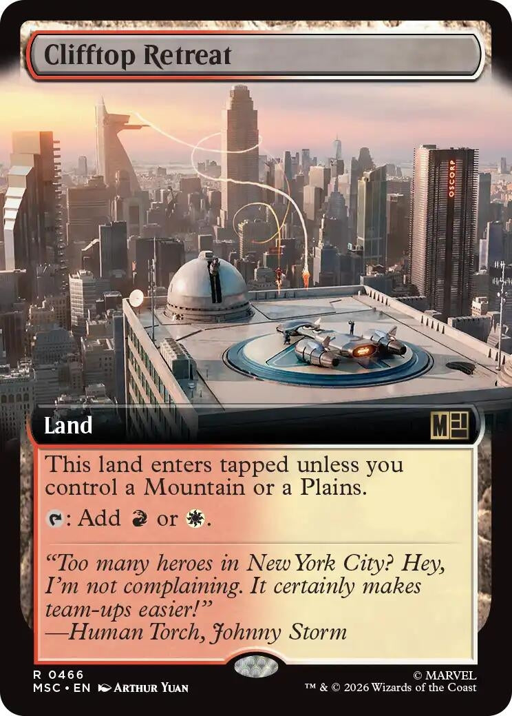 Image for Clifftop Retreat (Extended Art) (466) (MSC) - Magic: The Gathering