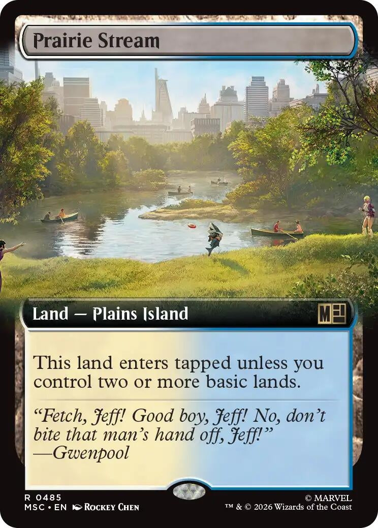 Image for Prairie Stream (Extended Art) (485) (MSC) - Magic: The Gathering