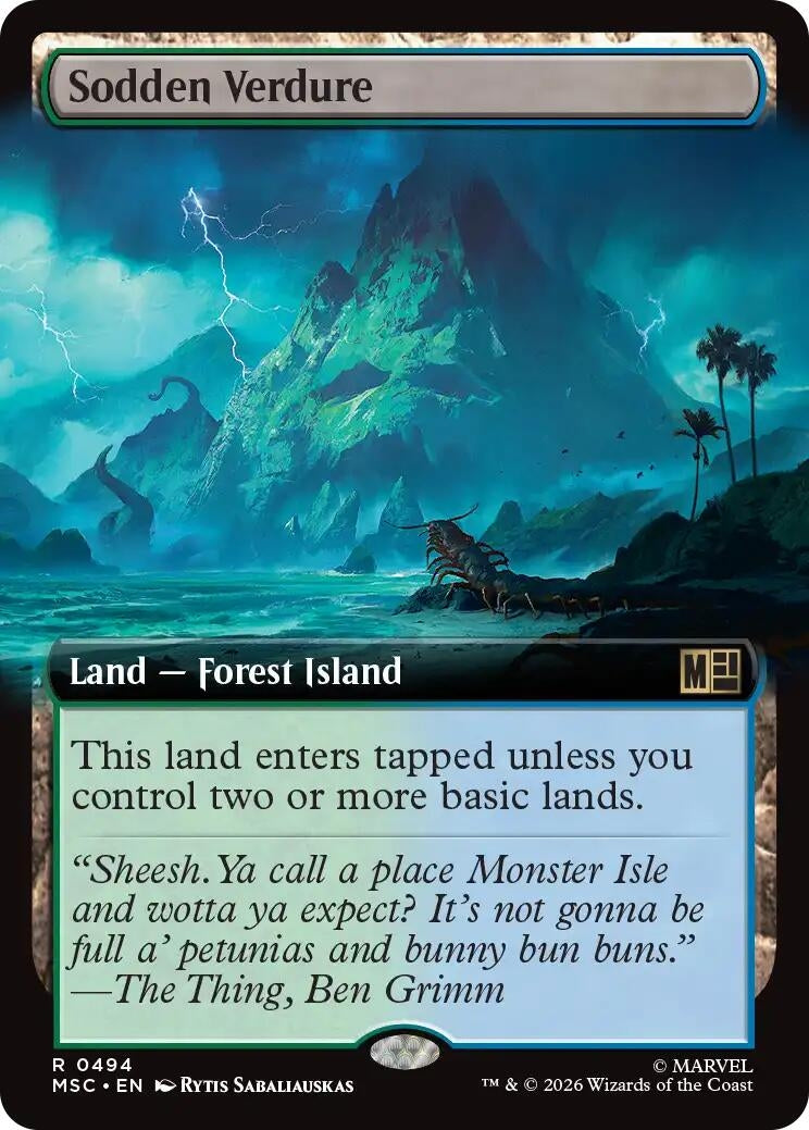 Image for Sodden Verdure (Extended Art) (494) (MSC) - Magic: The Gathering