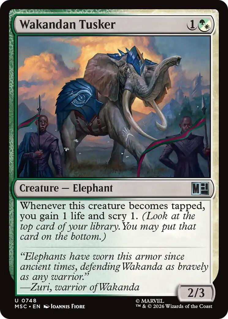 Image for Wakandan Tusker (748) (MSC) - Magic: The Gathering