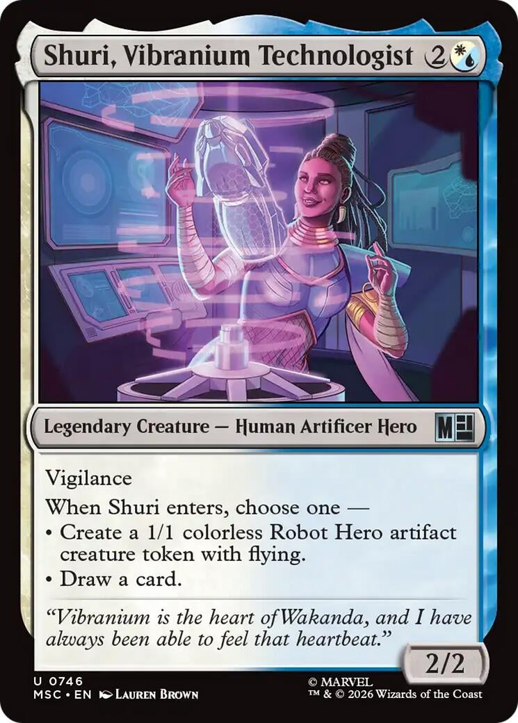 Image for Shuri, Vibranium Technologist (746) (MSC) - Magic: The Gathering