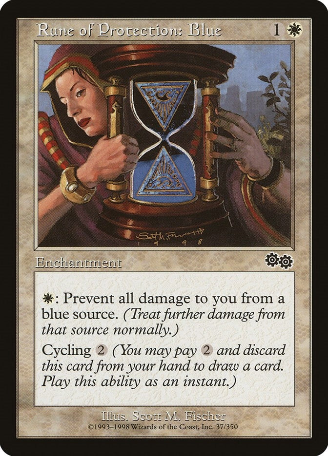 Image for Rune of Protection: Blue (37) (USG) - Magic: The Gathering