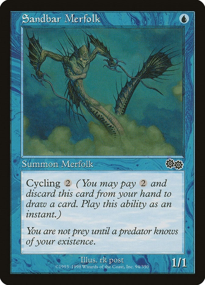 Image for Sandbar Merfolk (94) (USG) - Magic: The Gathering