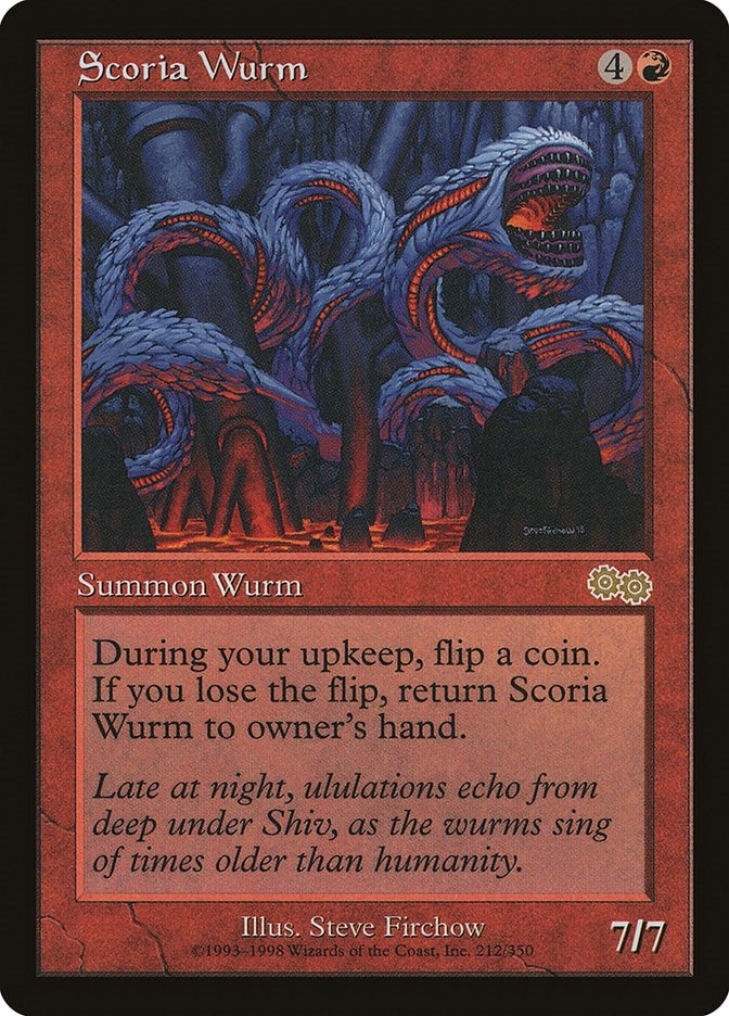 Image for Scoria Wurm (212) (USG) - Magic: The Gathering