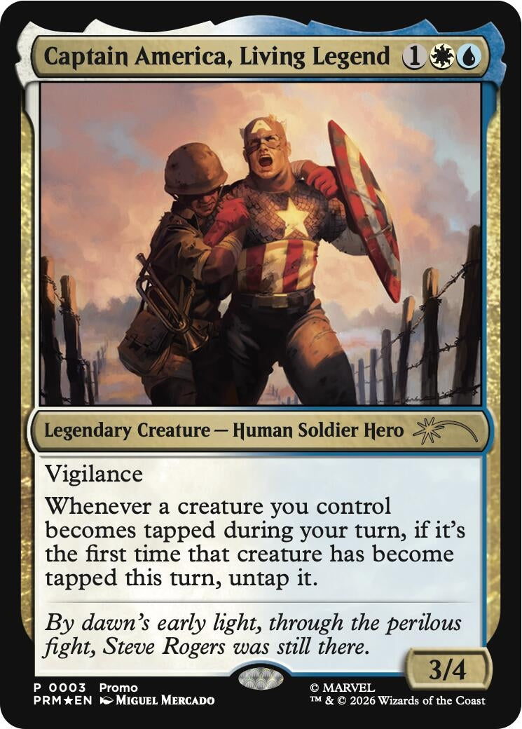 Image for Captain America, Living Legend (3) (MEDIA) - Magic: The Gathering
