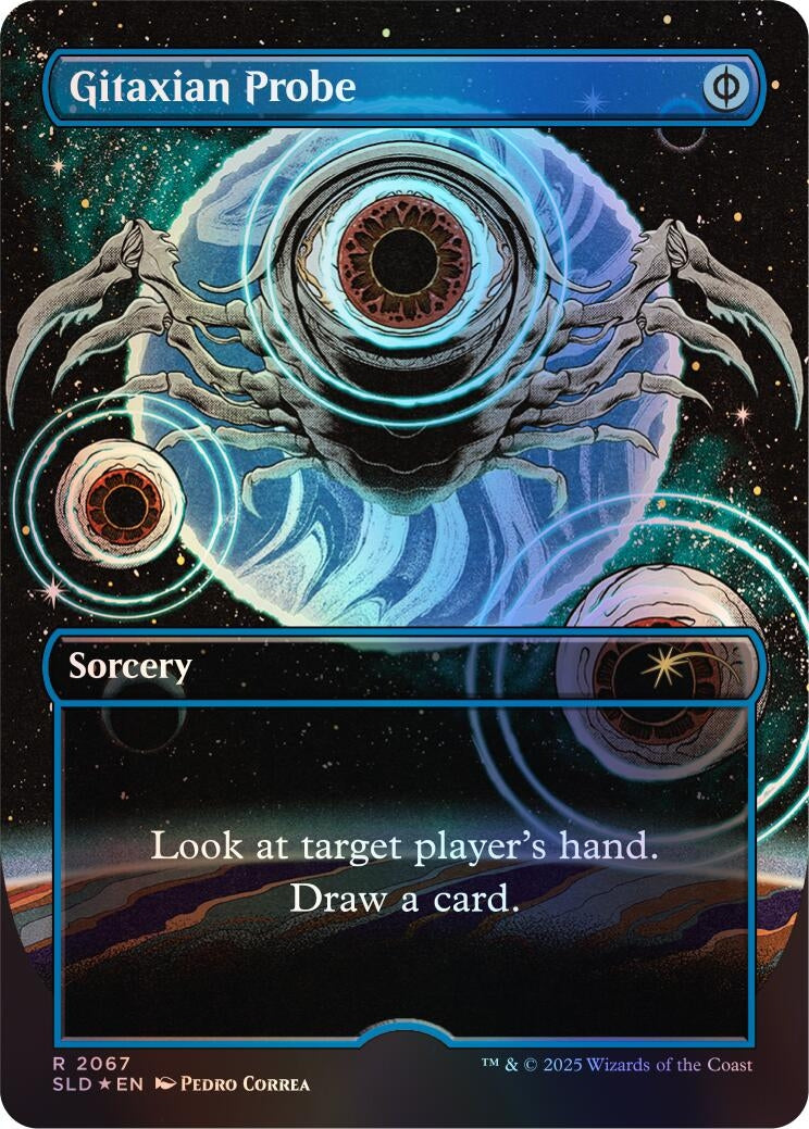 Image for Gitaxian Probe (2067) (Rainbow Foil) (2067) (SLD) - Magic: The Gathering