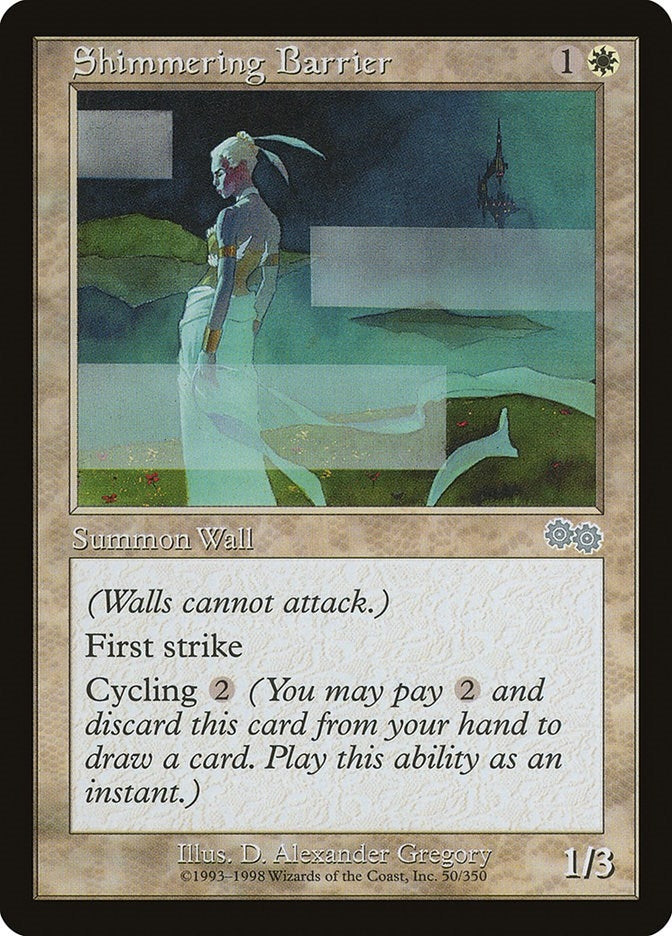 Image for Shimmering Barrier (50) (USG) - Magic: The Gathering