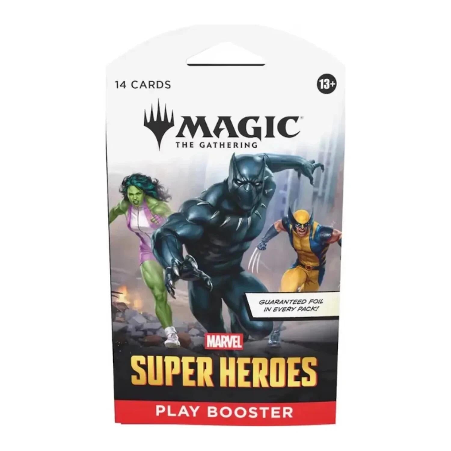 Image for Marvel Super Heroes - Sleeved Play Booster Pack - Magic: The Gathering