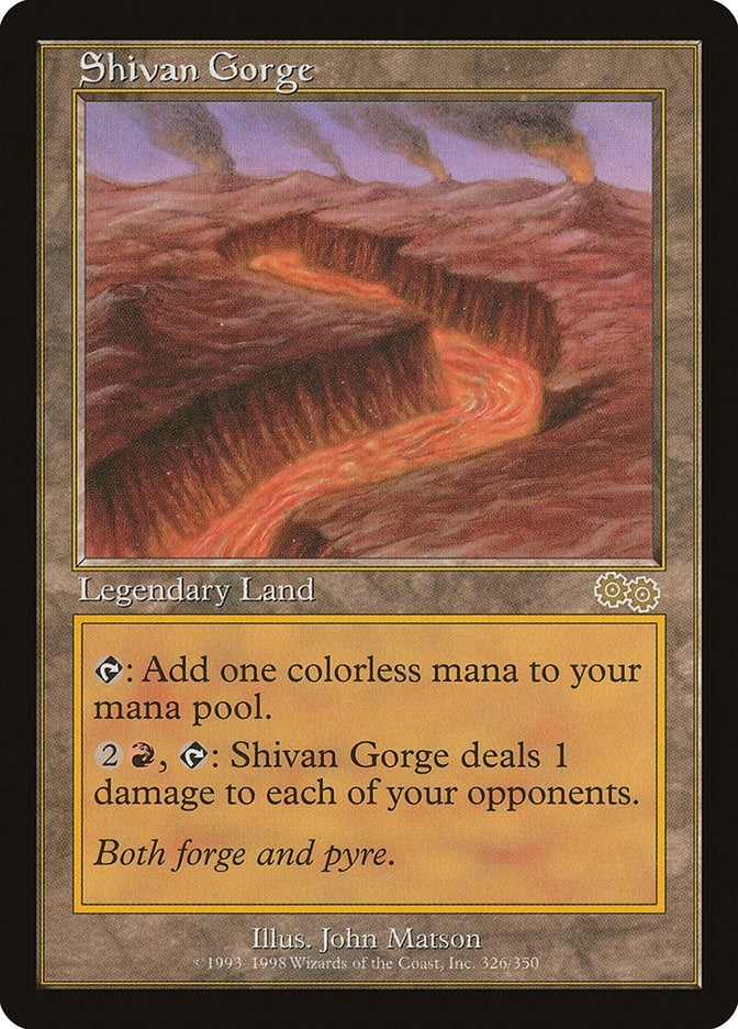 Image for Shivan Gorge (326) (USG) - Magic: The Gathering