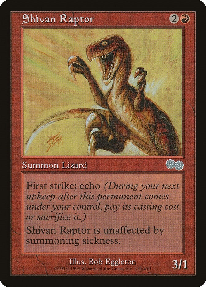 Image for Shivan Raptor (215) (USG) - Magic: The Gathering