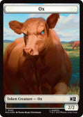 Image for Ox (0023) // Construct (0030) Double-Sided Token (Surge Foil) (23 // 30) (MSC) - Magic: The Gathering