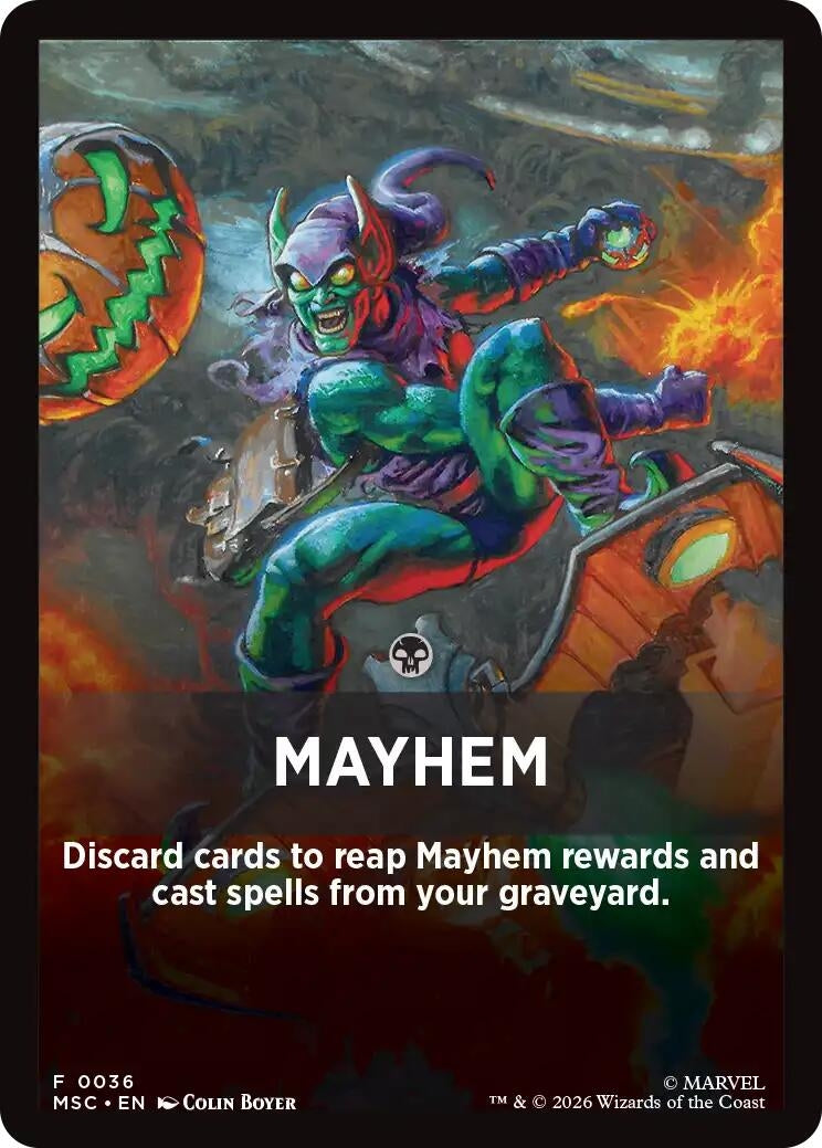 Image for Mayhem Theme Card (36) (MSC) - Magic: The Gathering