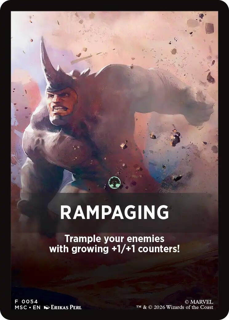 Image for Rampaging Theme Card (54) (MSC) - Magic: The Gathering