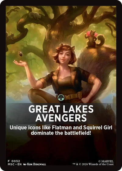 Great Lakes Avengers Theme Card (52) (MSC)