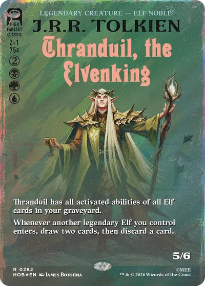 Thranduil, the Elvenking (Borderless) (Surge Foil) (282) (HOB)