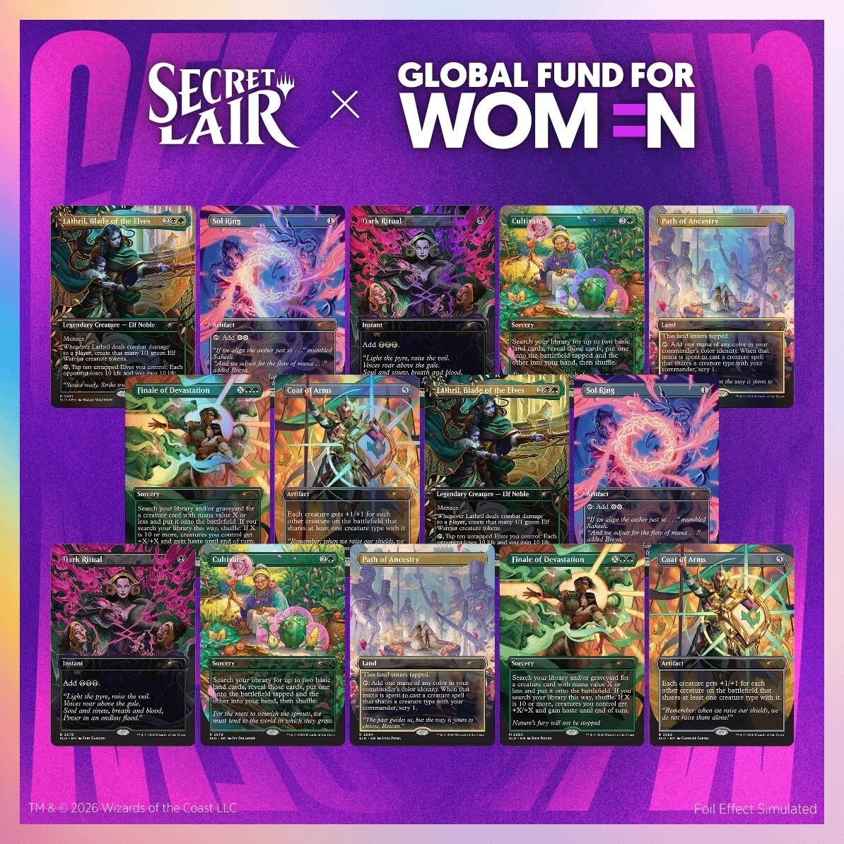 Image for Secret Lair Drop: Secret Lair x Global Fund for Women Together Across The Multiverse Bundle - Magic: The Gathering