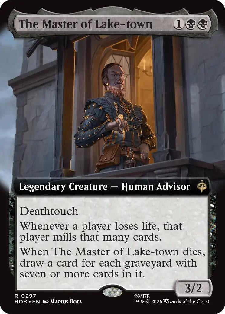 Image for The Master of Lake-town (Extended Art) (297) (HOB) - Magic: The Gathering
