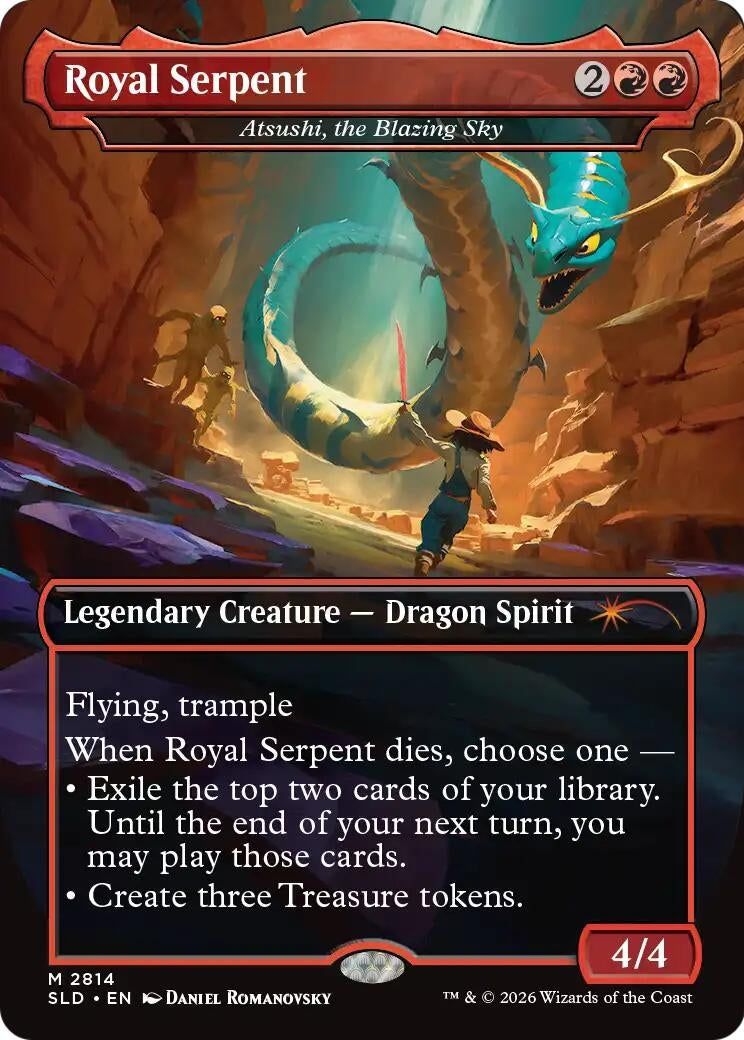Image for Royal Serpent - Atsushi, the Blazing Sky (2814) (SLD) - Magic: The Gathering